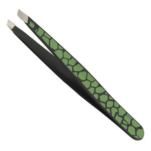 Pince à épiler incurvée personnalisée en acier inoxydable à haute teneur en carbone, pointe fine, pour sourcils, instrument de beauté écologique, marque privée - Product Image 2