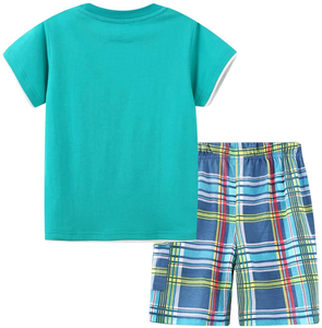 Ensemble de vêtements pour enfants d'été, filles et garçons, ensemble pantalon deux pièces, ensembles de vêtements pour bébé garçon - Product Image 5