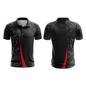 Ventes chaudes - Hauts de golf pour hommes - Polo personnalisé - 100% polyester - Nouveau style - Séchage rapide - Impression sublimée - Vêtements de sport - Product Image 6