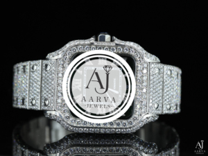 สีทองคำขาวนาฬิกาจักรกลคริสตัล BEZEL สไตล์เพชรสร้อยข้อมือนาฬิกาข้อมือเครื่องประดับหรูหราของขวัญ - Product Image 4
