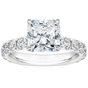 Charming White Silver <b>Crystal</b> <b>Ring</b> for Women Bridal Wedding Engagement Anniversary Jewelry Gift - Product Image 4