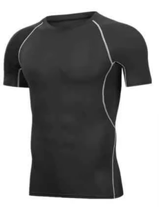 Custom Design Fitness Quick Dry Compression <b>T</b>-shirt for Men Outdoor Training Running Men Gym Exercise <b>T</b>-shirt Breathable Men's - Product Image 2