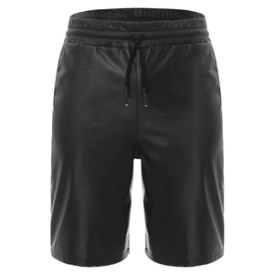 Shorts en cuir pour hommes de haute qualité, best-sellers, pour l'entraînement, vente en gros, logo personnalisé, shorts en cuir décontractés pour hommes. - Product Image 4