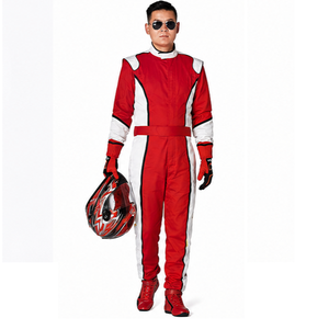 Men's <b>Red</b> White Full Sleeve Flame Resistant Quick Dry Custom Logo Front Racing <b>Suit</b> All Seasons Motorcycle Wear - Product Image 3