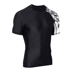 เสื้อแรชการ์ดแขนสั้น Solid Trader Premium Engineering สำหรับออกกำลังกาย ยืดหยุ่นสูง สวมใส่สบาย ป้องกันการเสียดสี - Product Image 5