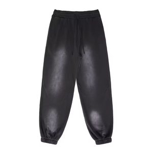 Pantalon de jogging décontracté pour homme, dernière mode, personnalisé, en coton French Terry délavé à l'acide, coupe large, avec cordon de serrage, léger et anti-boulochage - Product Image 3