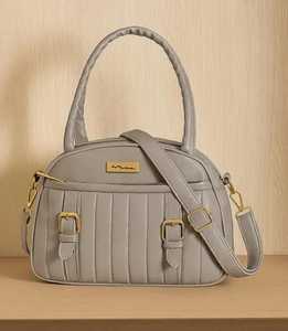 Bolsos de Mano Grandes y Coloridos de PU Negro Moderno, Duraderos y Portátiles para Mujer, con Cierre de Cremallera, Forro de Poliéster y Diseño de Paisaje - Product Image 5