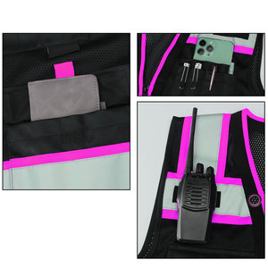 Gilet de sécurité pour homme 2026 avec multiples poches de rangement pour stylos et bouteilles, confort maximal, ajustable, service OEM - Product Image 3