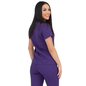 Women Healthcare Medical <b>Scrub</b> Top Shirt Lightweight Hospital Uniform Custom OEM Private Label Factory Manufacturer Keywords - Product Image 6