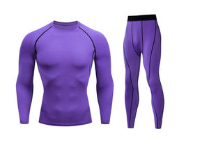 Conjunto de Compresión de Manga Larga para Hombre, Nuevo y Más Vendido, Modelo 2026, Dos Piezas, Leggings y Top, Traje Deportivo de Compresión - Product Image 6