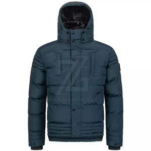 Wholesale Custom Logo Front Position Hooded Winter Men Puffer <b>Jacket</b> Waterproof Outdoor Use - Product Image 3