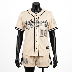 Conjunto de Jersey de Béisbol de Malla de Poliéster Premium de 220 GSM para Mujer, Negro con Paneles en Contraste Blanco, Logotipo Personalizado con Pedrería - Product Image 2