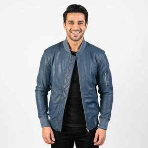 Chaqueta de Cuero de Primera Calidad con Nuevo Diseño para Hombre, Chaqueta de Cuero Transpirable de Primera Calidad en Venta, Chaqueta Elegante para Hombre - Product Image 6
