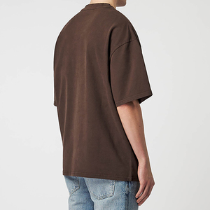 T-shirt sportif surdimensionné pour homme en coton/fibre de bambou avec impression numérique, poids du tissu 260g, modèle 20686 - Product Image 4