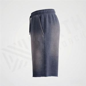 Pantalones Cortos de Verano de Alta Calidad, a la Moda, Largos, con Efecto Desgastado por el Sol, para Correr, Informales, Transpirables, con Cintura Elástica - Product Image 3