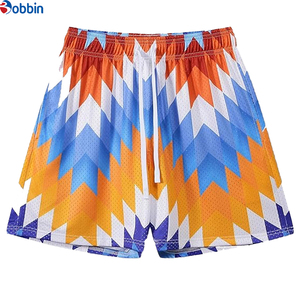 Pantalones Cortos Deportivos Cómodos para Hombre, Pantalones Cortos de Verano con Estampado Personalizado, Color Sólido, Sublimación, Malla, Ropa de Playa, Cintura Elástica - Product Image 1