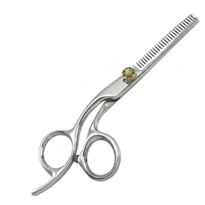 Ciseaux professionnels en acier inoxydable pour la retouche des cheveux, 30 dents, pour droitiers, manche incliné, ciseaux texturisants pour salon de coiffure - Product Image 1
