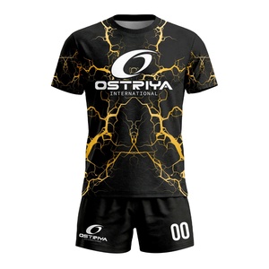 100% Polyester 220g Printed Breathable Neck Short Sleeve <b>Volleyball</b> Uniform <b>Sets</b> Front Logo Anti-Bacterial Quick Dry OEM Service - Product Image 1