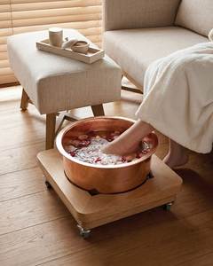 Moderno Tazón de Pedicura de Cobre, Elegante Recipiente para Remojar los Pies, Equipo Profesional de Spa, Hecho a Mano, Calidad Premium - Product Image 5