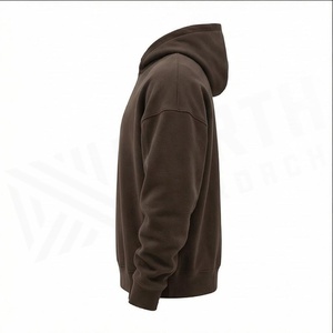 เสื้อฮู้ดผู้ชาย North Approach สีน้ำตาล ผ้าฝ้ายเฟรนช์เทอร์รี่ สวมใส่สบาย ทรงปกติ พิมพ์ลายด้านหน้า เหมาะสำหรับใส่ในฤดูใบไม้ร่วง - Product Image 3