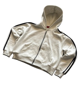 Ensemble pantalon de survêtement à capuche surdimensionné 100% coton pour hommes conception personnalisée Zip hiver Streetwear impression à capuche 500gsm grande taille - Product Image 2