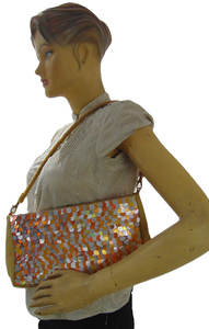 Elegante Bolso de Mano Blanco con Cuentas Bordadas a Mano, Cadena de Perlas, Bordado Floral, Hecho a Mano, para Boda, Novia, Fiesta, Noche, Hombro - Product Image 5