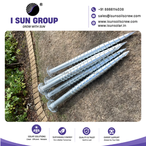 Vente en gros usine – Ancrage à vis de terre en acier galvanisé à chaud pour montage solaire et construction - Product Image 6