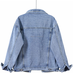 Nouveautés 2025, vente en gros d'automne, veste en jean classique, veste basique pour femmes, manches longues, 4 couleurs, veste en jean courte pour femmes - Product Image 4