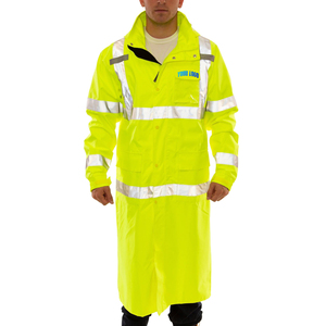 Hi Vis Reflective Rainwear <b>Waterproof</b> <b>Work</b> Rain Suit With Reflective Tape For Construction And Road Safety - Product Image 4
