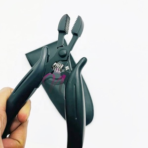Vente chaude Noir Mat Durable En Acier Inoxydable Lame Bond Cutter Pinces Personnalisé Premium Qualité Outils D'extension De Cheveux - Product Image 3