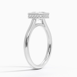 แหวน SOJ รุ่น 024 ทรง Asscher เงินแท้ 925 ประดับเพชร Luna Hidden Halo 2 กะรัต สี D ความสะอาด VVS1 มอยส์ซาไนต์ รับรองโดย GRA ราคาถูก ลดราคา - Product Image 2
