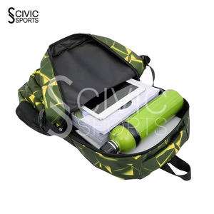 Sac à dos personnalisé avec logo Civic Sports Vintage Outdoor Office Design Sports Oxford noir pour homme, USB, imperméable, léger, 20-35L - Product Image 3