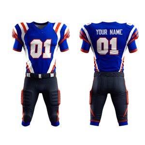 2026 American Football Uniform Set <b>Heat</b>-Transfer Custom Design Breathable 100% Polyester High Quality Wholesale Top Selling Plus - Product Image 1