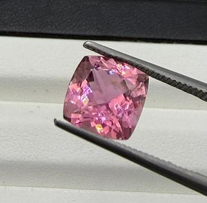 Natural Tourmaline Loose <b>Stone</b> Genuine Pink Cushion Brilliant Cut Jewelry Making Ring Pendant Collector Gift rare Gems Shamim - Product Image 4