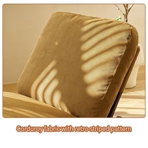 Sedia a Dondolo di Alta Qualità con Telaio in Legno Massello e Rivestimento Imbottito per Diverse Ambientazioni, Ideale per il Soggiorno - Product Image 5
