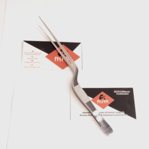 Stainless Steel Kitchen <b>Tools</b> Hotel Silver Chef Plating Tweezers 20 Cm Offset Cooking <b>Tools</b> ISO - Product Image 1