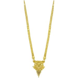 ชุดเครื่องประดับทองชุบไมครอน 14K 18K 24K แบบขายส่ง สร้อยคอยาวแฟชั่น ดีไซน์ลายดอกไม้ ทองเหลืองชุบทอง - Product Image 3