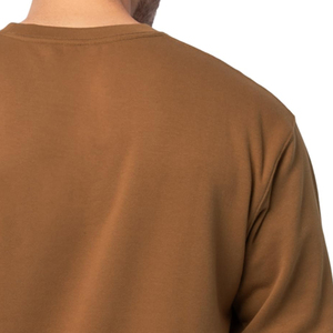 เสื้อสเวตเชิ้ตคอกลมสีน้ำตาลทรงปกติสำหรับผู้ชาย สไตล์ใหม่มาแรง ทันสมัย ผ้าถักสีพื้น แขนยาว ลำลอง รุ่นปี 2026 - Product Image 5