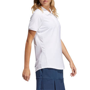 Camiseta Polo Blanca para Mujer, Casual, Manga Corta, Corte Ajustado, Tejido Transpirable de Mezcla de Algodón, Calidad Premium - Product Image 2