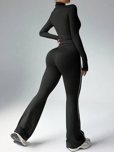 Lightweight Solid Eco-Friendly Yoga <b>Jumpsuit</b> for Women | Stretchy Slim-Fit Breathable Quick Dry Activewear | Summer Sporty - Product Image 4