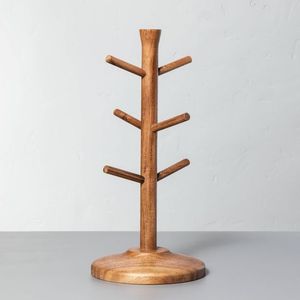 Eco Friendly Wooden Bamboo Mug Holder Natural Coffee Cup Organizer Display <b>Rack</b> Wholesale Vietnam Export Supplier - Product Image 2