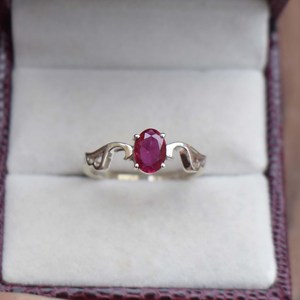 <b>Ruby</b> Ring S925 Sterling Silver Statement Jewelry Birthstone Ring Elegant Fine Jewelry Gift For Women Gemstone - Product Image 3