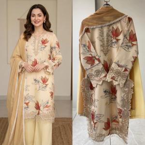 เครื่องประดับแฟชั่น ชุดส่าหรีอินเดีย ปากีสถาน งานปักดีไซเนอร์ ผ้าฝ้าย ผ้าไหม ชุดสำหรับงานเทศกาล งานปาร์ตี้ ชุดส่าหรีผู้หญิง ดีไซน์ล่าสุดสำหรับเด็กผู้หญิง - Product Image 4