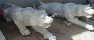 Sculptures d'animaux en pierre naturelle artisanales, sculptures de jardin traditionnelles pour la décoration paysagère extérieure, produits de jardinage - Product Image 2