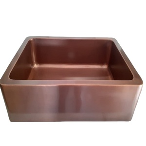 อ่างล้างจานมาตรฐาน,อ่างทองแดงออกแบบแฟนซีทองแดงสำหรับอ่างล้างมือภาชนะใส่น้ำ12L - Product Image 1