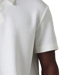 Venta al por mayor de camisas personalizadas de polo y golf para hombre, camisetas elegantes informales de gran tamaño con patrón sólido, venta al por mayor de camisetas personalizadas de Polo y golf para hombre - Product Image 4