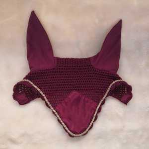 Bonnet tricoté de haute qualité pour chevaux, personnalisé, blanc, pour chevaux de taille Full Cob, course hippique, équitation - Product Image 1