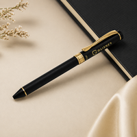 Stylo à bille à corps métallique mince rouge de conception merveilleuse 0.5mm/1.0mm largeur d'écriture combinaison d'argent rouge pour les affaires promotionnelles