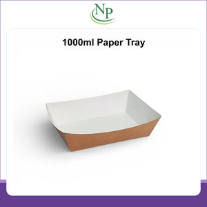 Bandejas de Papel Desechables de Grado Alimenticio, Diseño Minimalista en Forma de Barco/Bandeja, PNS de 750 ml, para Uso en Hoteles, a Precios Competitivos - Product Image 2