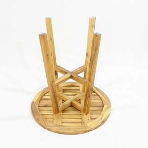 Meilleures ventes - Ensemble bistrot minimaliste en bois d'acacia, chaises pliantes pour salle à manger extérieure avec coussins doux, respectueux de l'environnement - Product Image 6